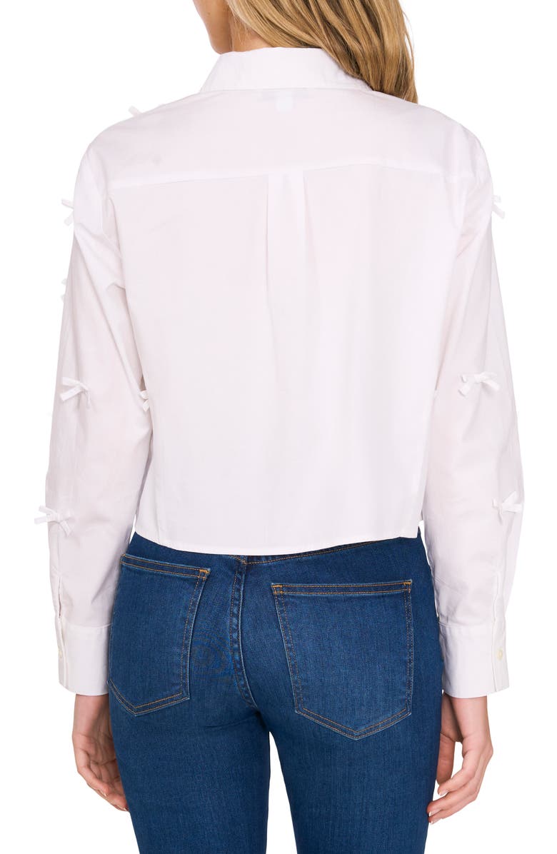 CeCe Bow Poplin Shirt, Alternate, color, 