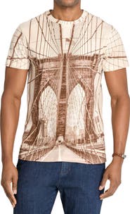 Brooklyn Brigade Slim Fit Brooklyn Bridge Crew T-Shirt