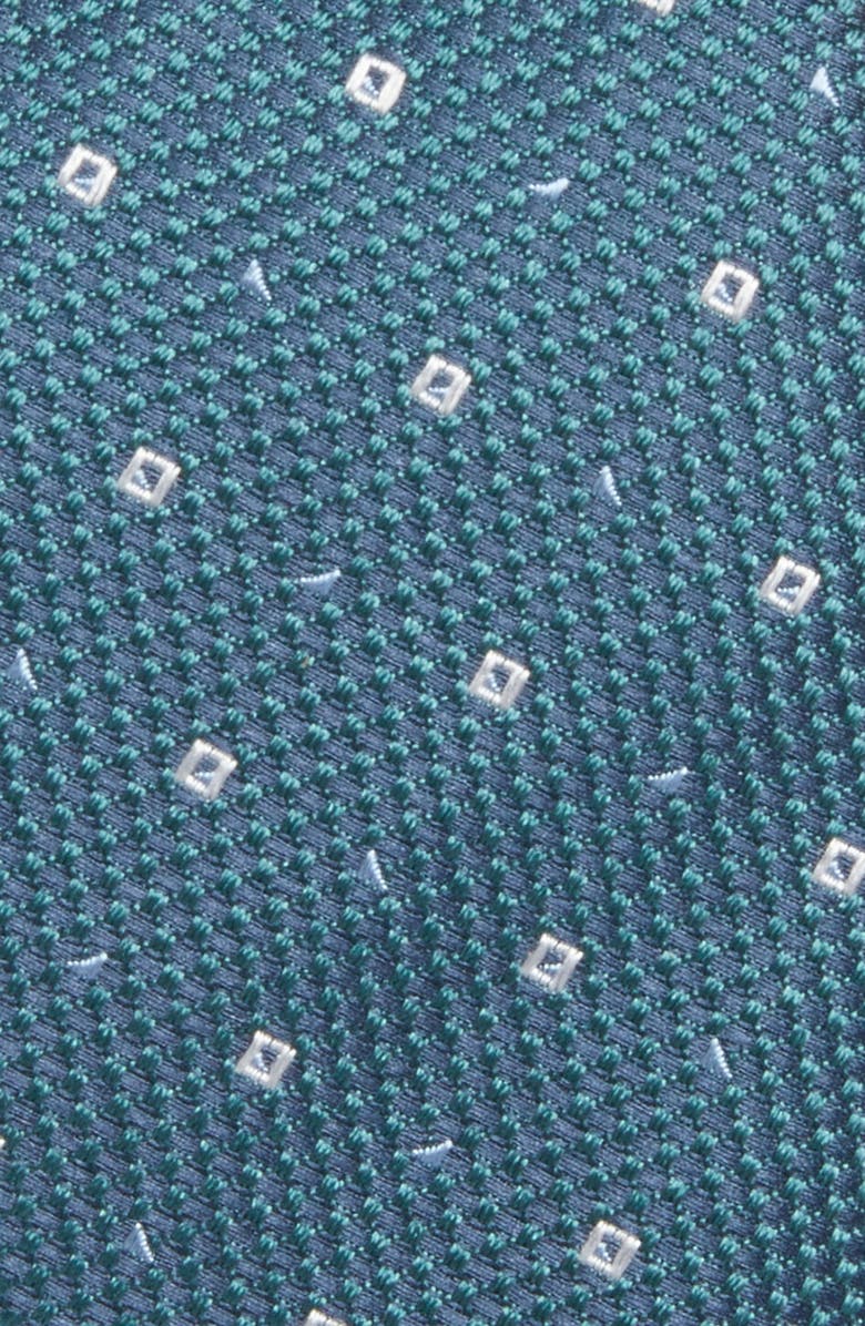 BOSS Silk Blend Jacquard Tie, Alternate, color, Open Green