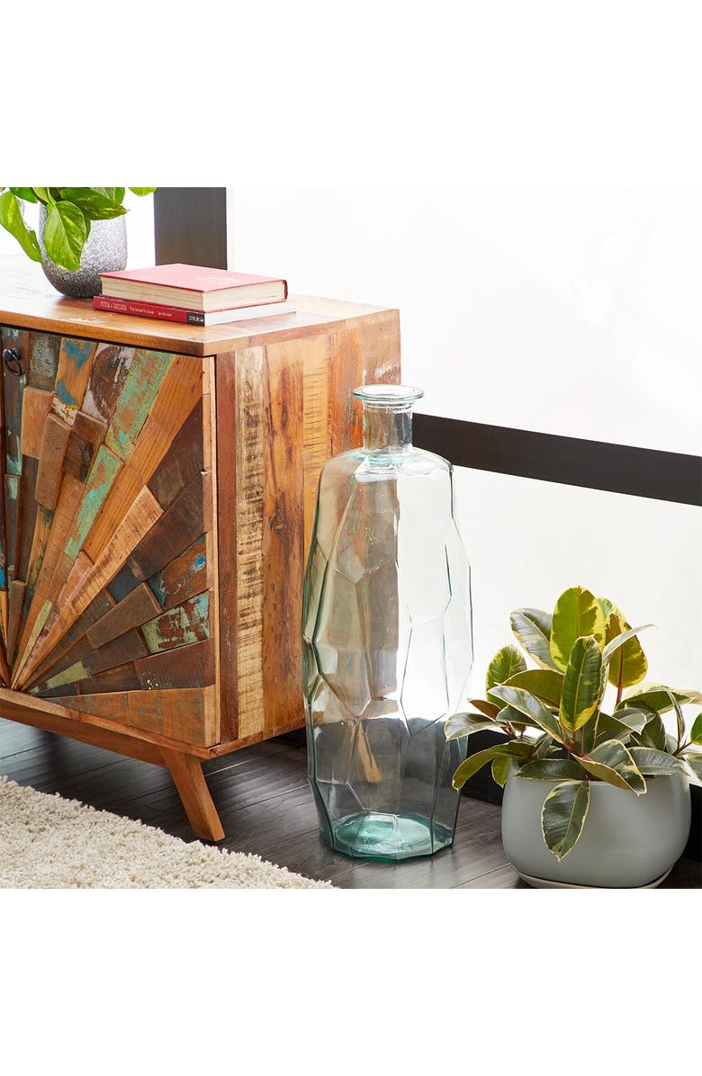 GINGER BIRCH STUDIO Clear Glass Vase, Alternate, color,