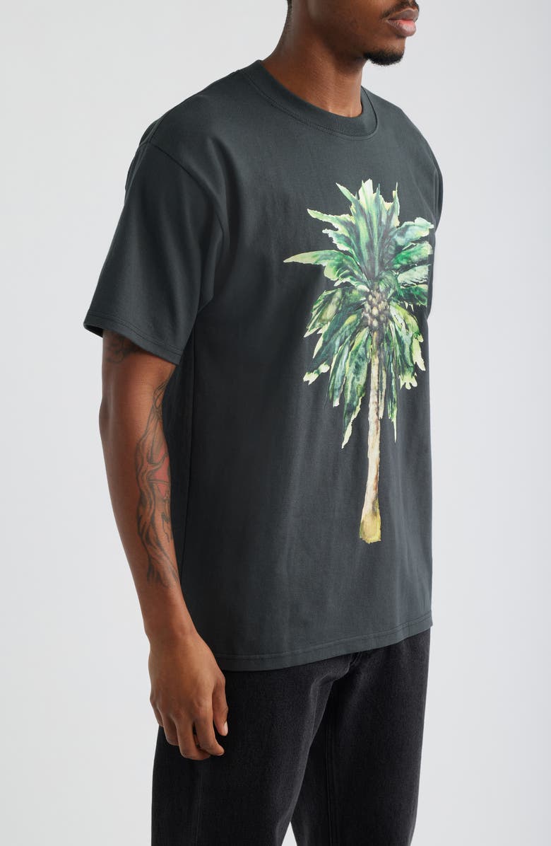 Obey Palm Graphic T-Shirt, Alternate, color, Vintage Black