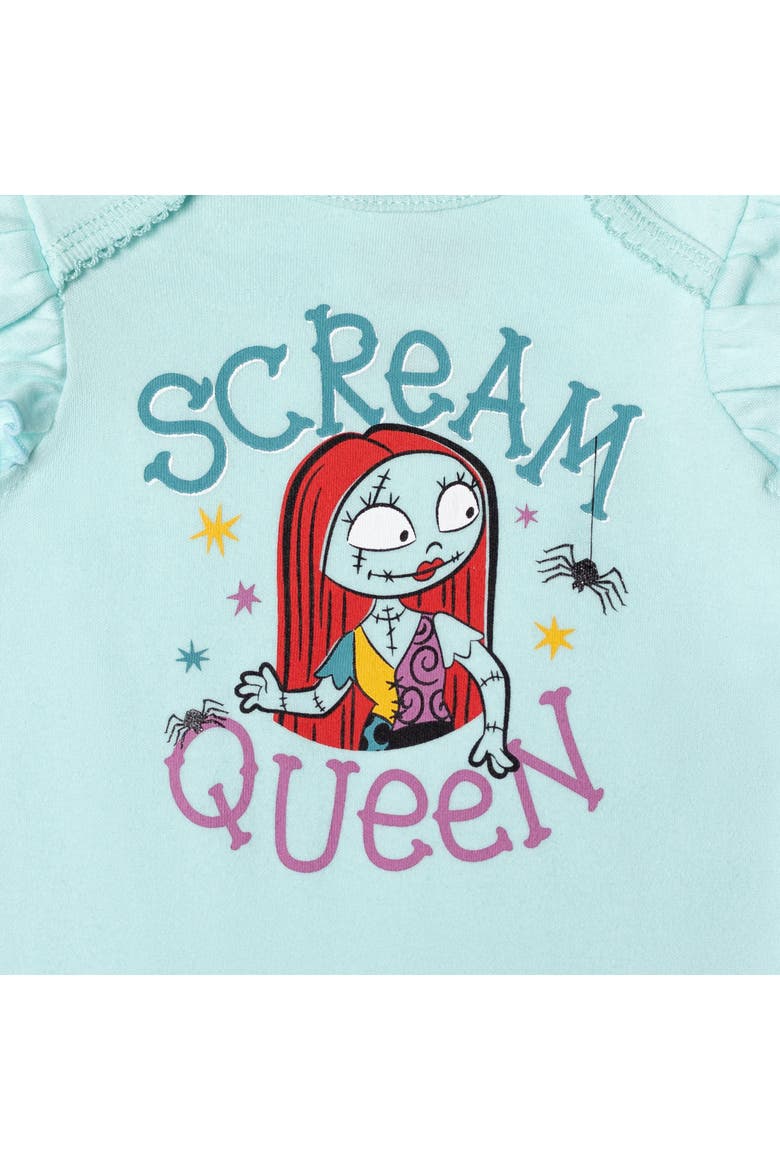 Nightmare Before Christmas Halloween Bodysuit and Pants Set, Alternate, color, Sally Light Blue