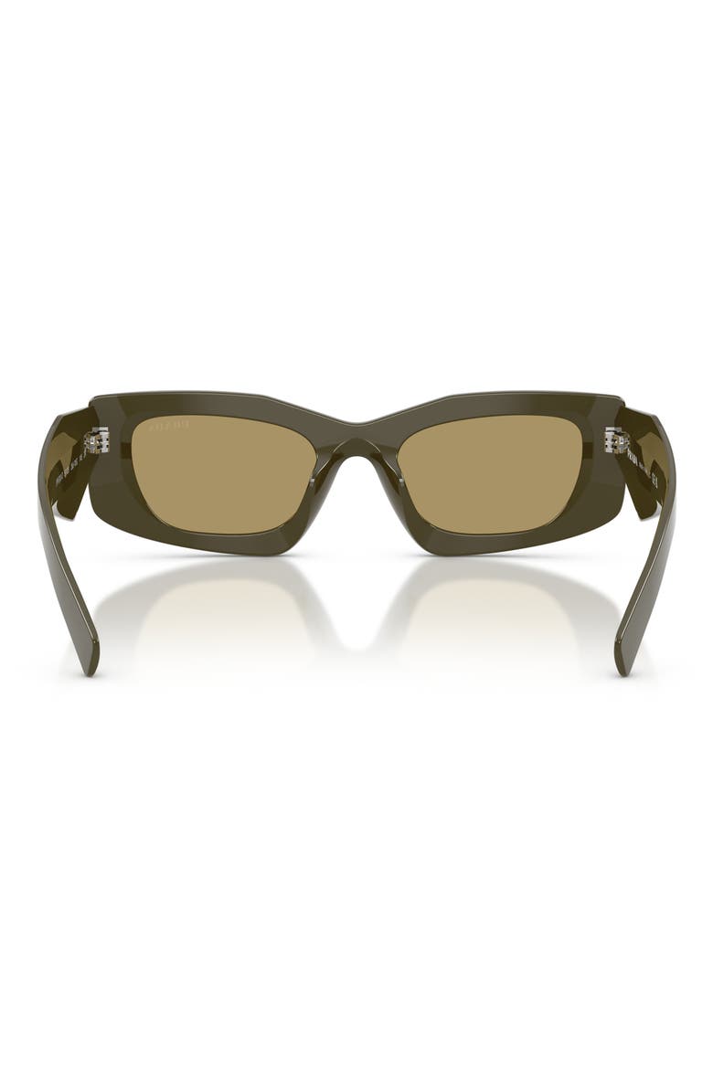 51mm Rectangular Sunglasses, Alternate, color, LAUREL / GREEN OLIVE