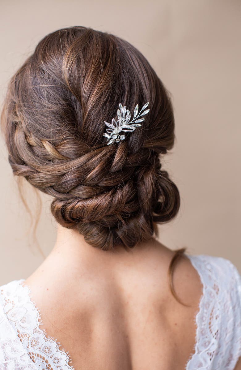 Brides & Hairpins Raiza Hair Pin, Alternate, color, Silver