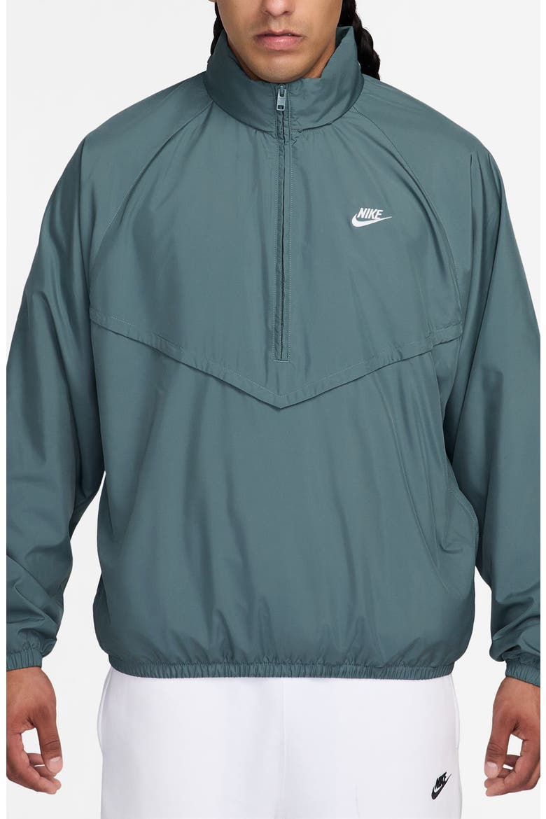 Windrunner Half-Zip Jacket, Main, color, MINERAL SLATE/ WHITE