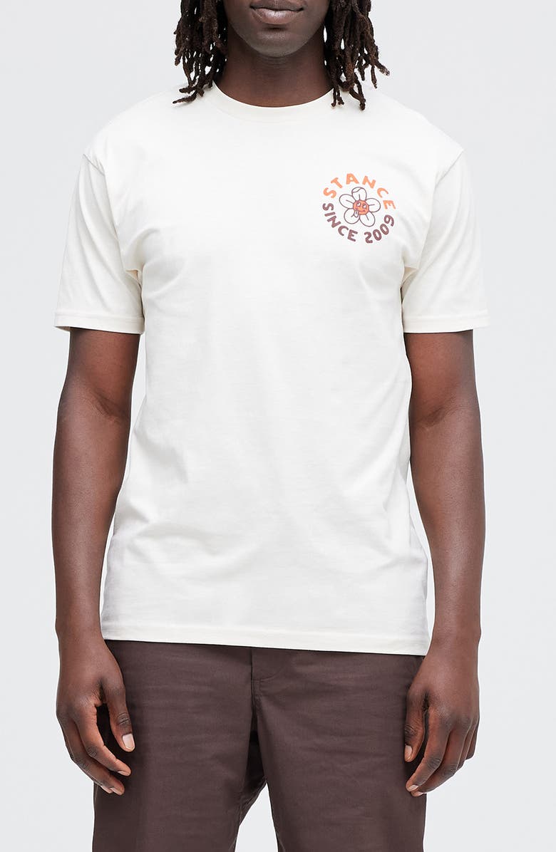 Stance Dig It Cotton Graphic T-Shirt, Main, color, Vintage White