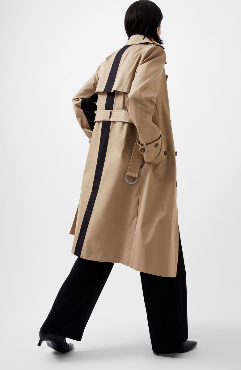 French Connection Coco Twill Trench Coat, Alternate, color, 