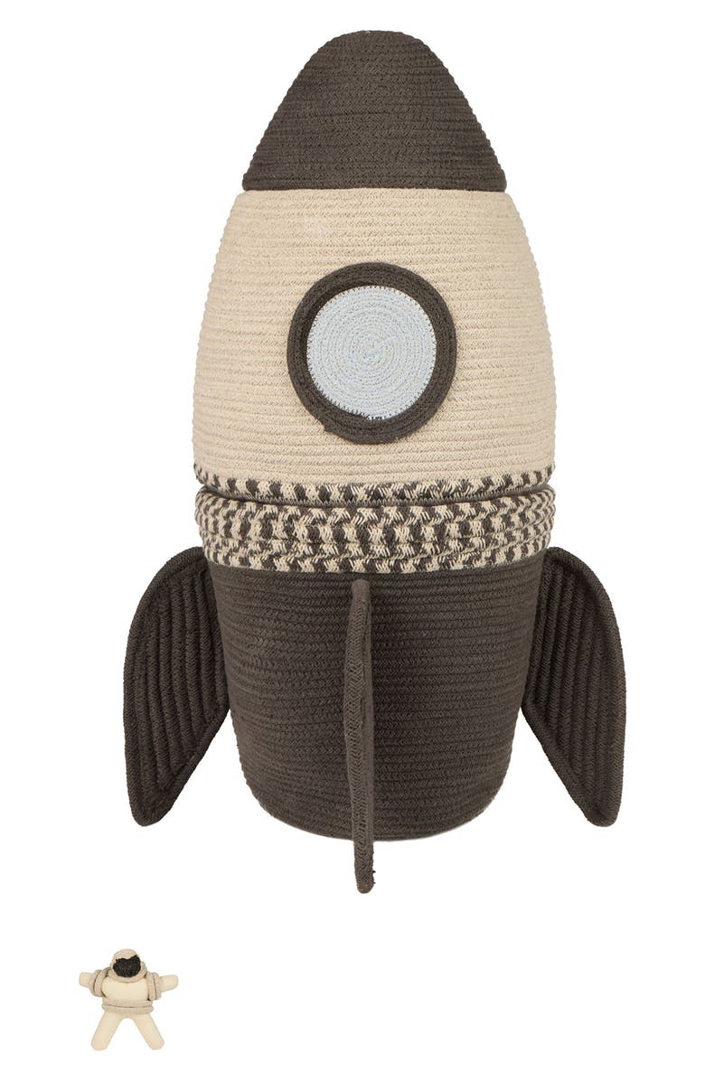 Lorena Canals Giant Basket Rocket, Main, color, Dark Grey