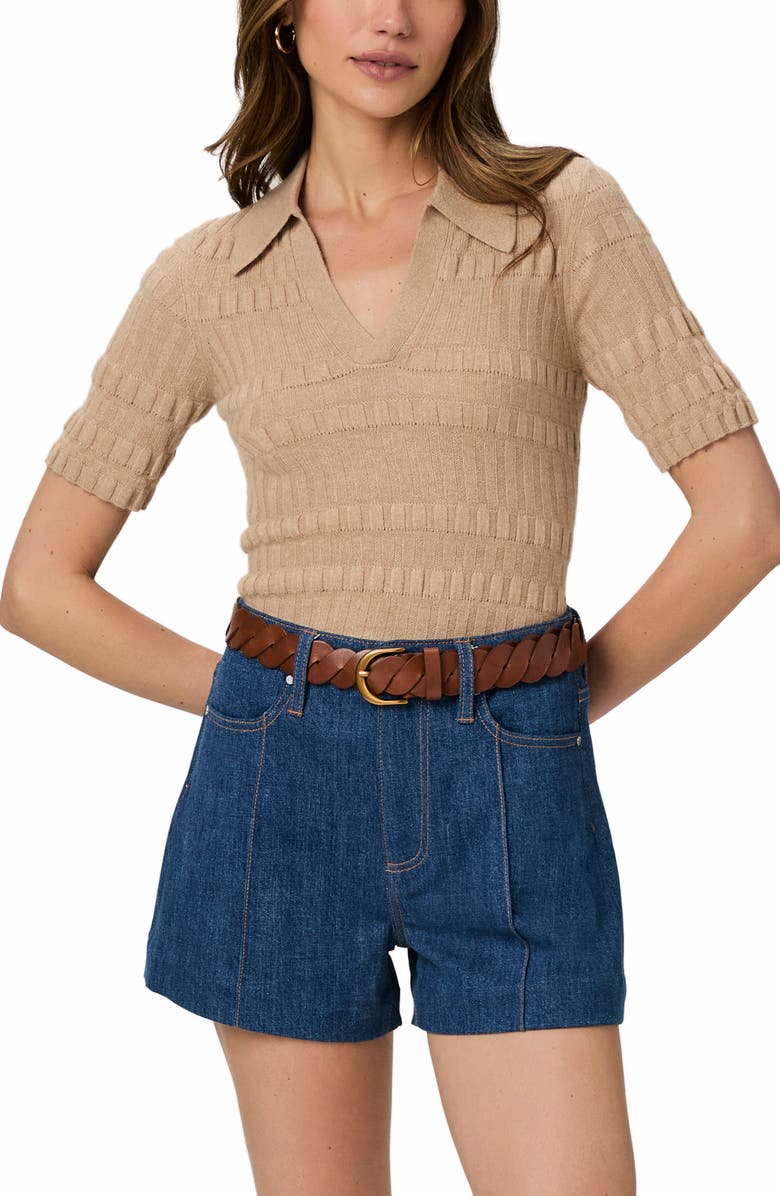 PAIGE Dani Ultra High Waist Denim Shorts, Alternate, color,