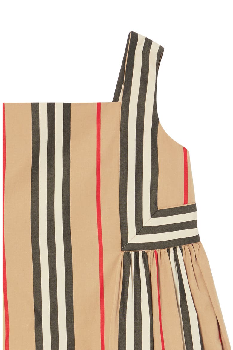Astrid Icon Stripe Poplin Dress, Alternate, color, ARCHIVE BEIGE