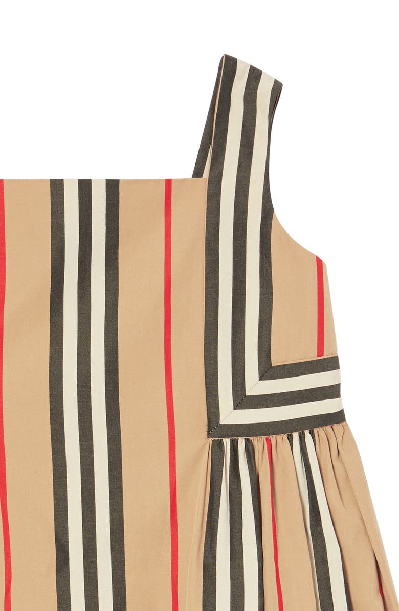 Burberry Astrid Icon Stripe Poplin Dress, Alternate, color,