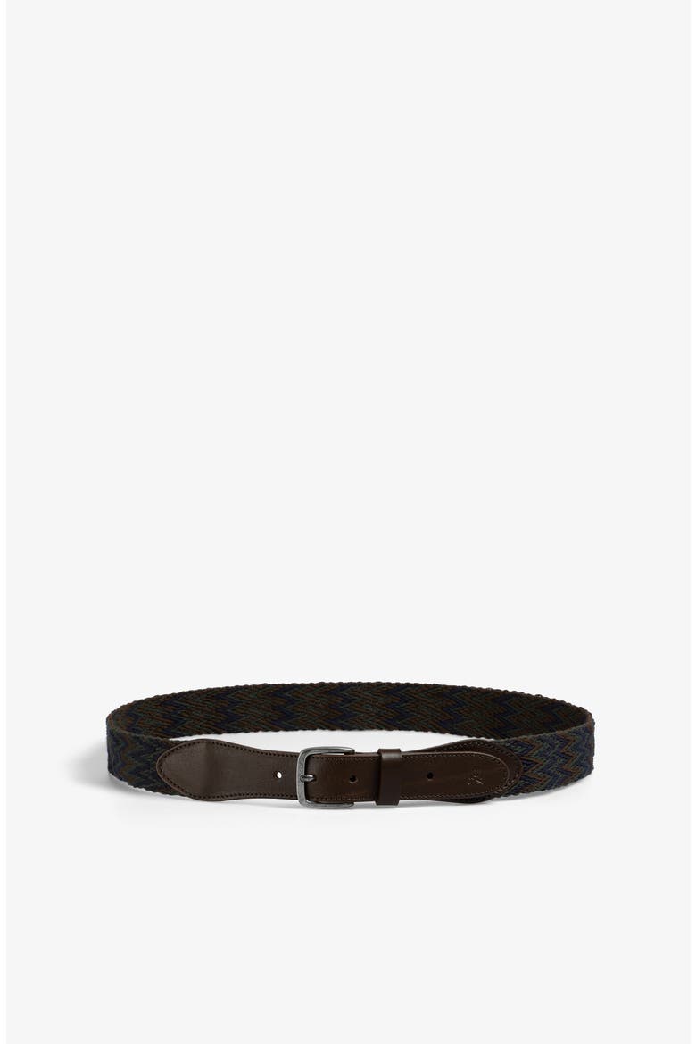 Stripes Zigzag Belt, Alternate, color, Brown