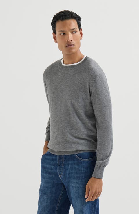 Cashmere and silk lightweight sweater