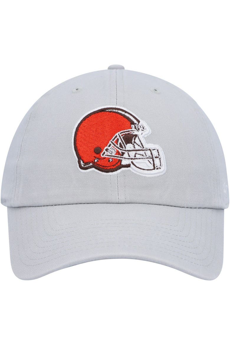 Men's '47 Gray Cleveland Browns Team Clean Up Adjustable Hat, Alternate, color, Gray