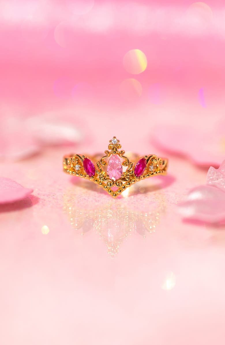 Girls Crew x Disney Princess Sleeping Beauty Ring, Alternate, color, Gold