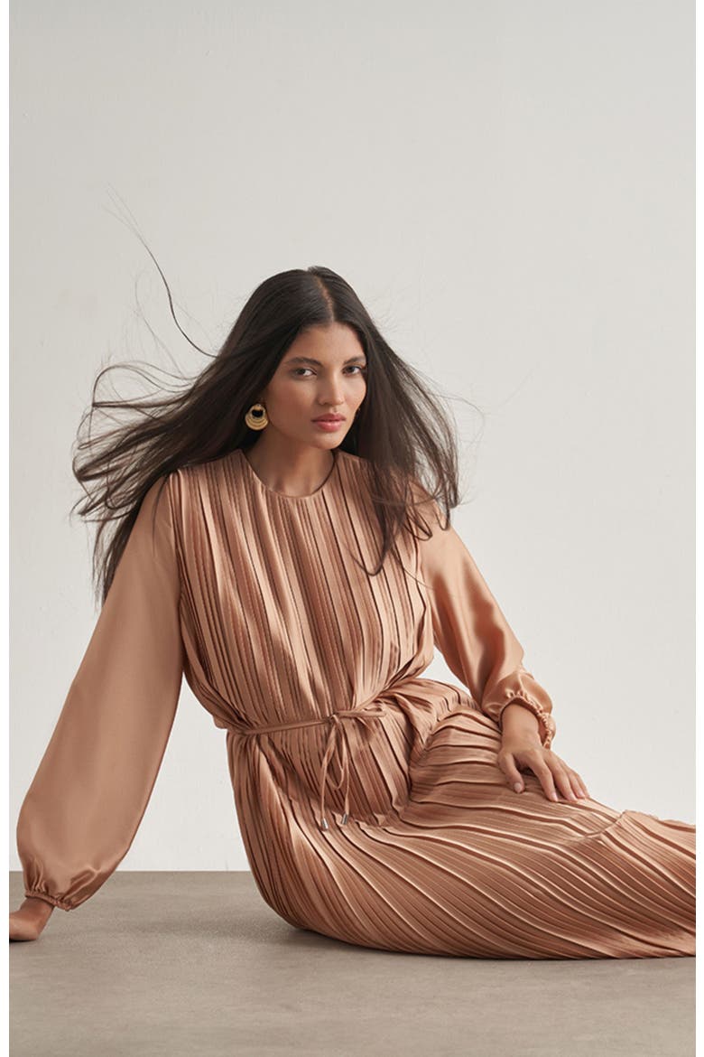 Maxi Dress, Alternate, color, Beige