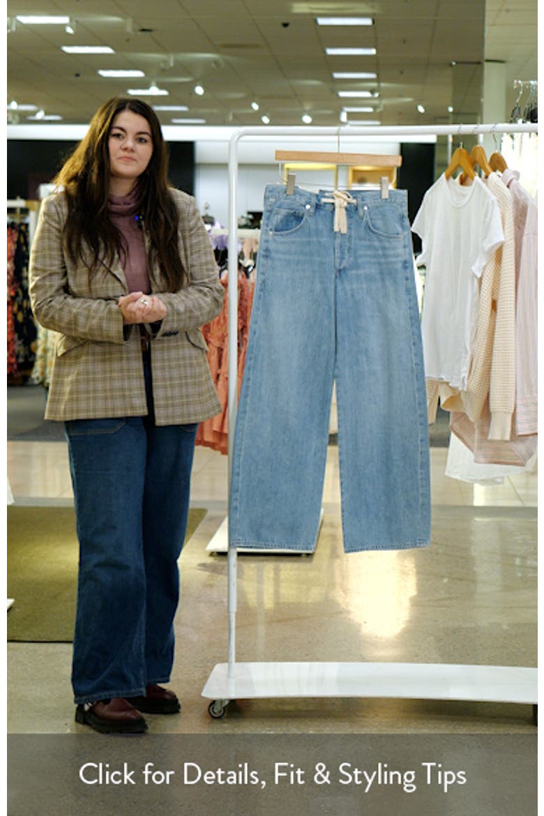 Brynn Drawstring High Waist Wide Leg Jeans video