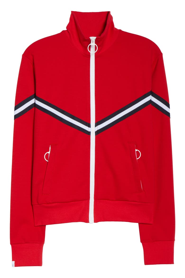 Margot Track Jacket, Alternate, color, RED