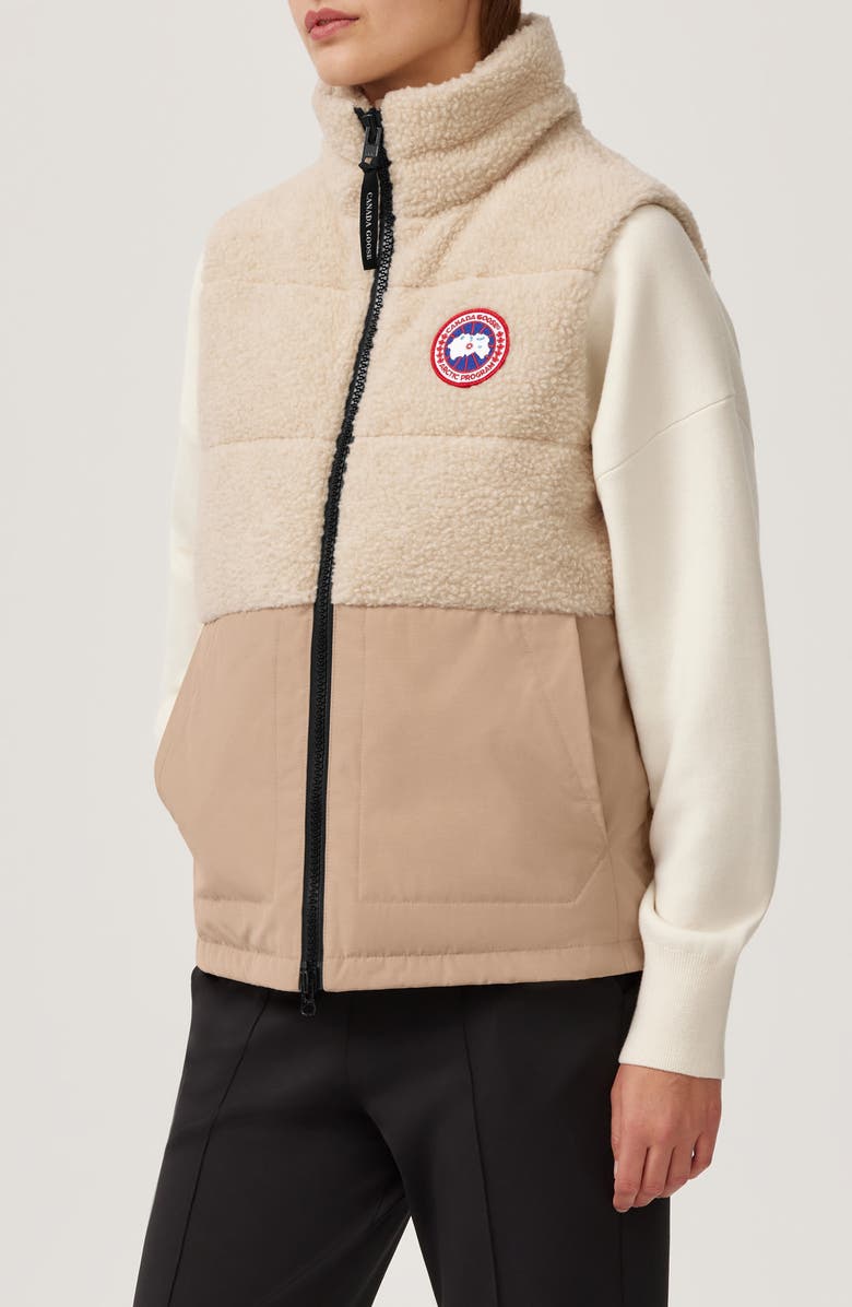 Canada Goose Elora Vest, Alternate, color, Light Tan/ Tan-Tan Clair/ Tan