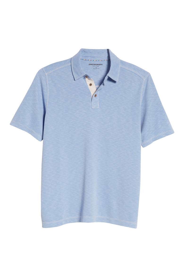 Slub Men's Polo, Alternate, color, LIGHT BLUE