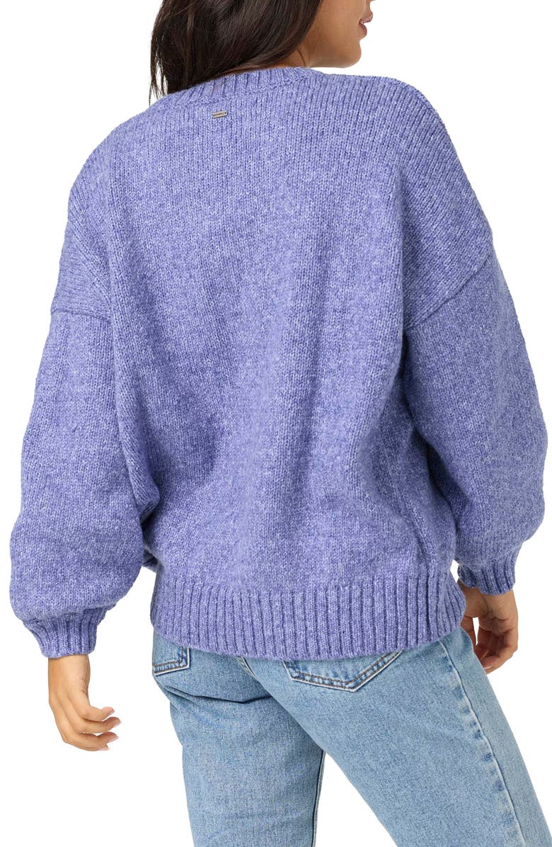 O'Neill Bayou Heather Crewneck Sweater, Alternate, color, Royal Blue