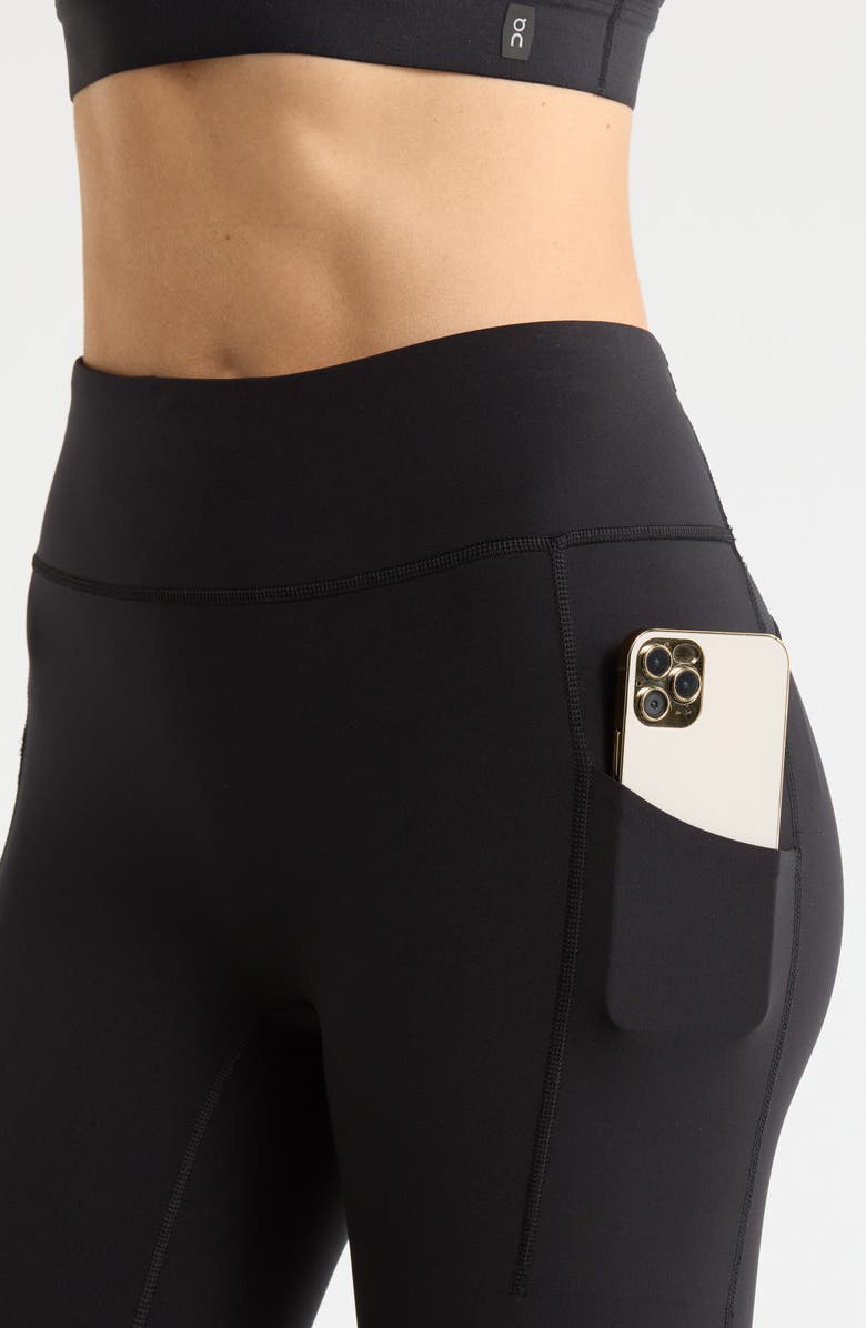 On 7/8 Performance Tights, Alternate, color, Black