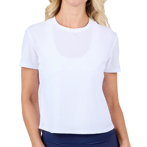 Staples Mesh Short Sleeve Womens Tennis Shirt