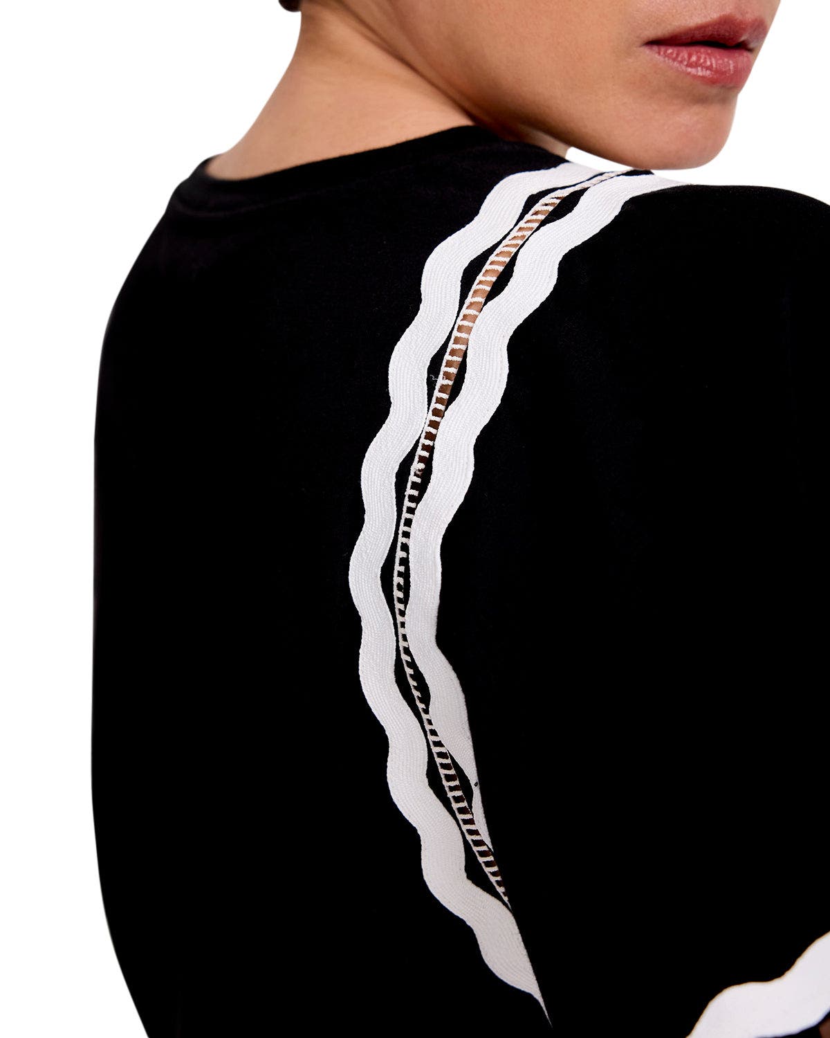 MINT VELVET Ric Rac Trim Cotton Top (Women) | Nordstrom