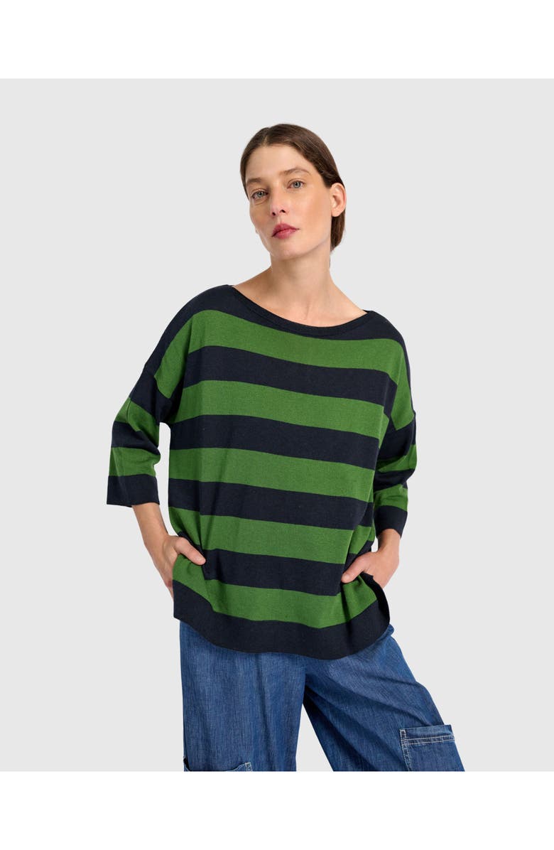 Alembika Twiggy Sweater, Alternate, color, Clover/Navy