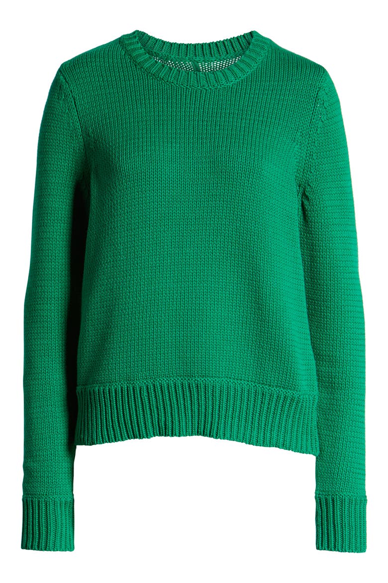 Crewneck Sweater, Alternate, color, GREEN LAKE