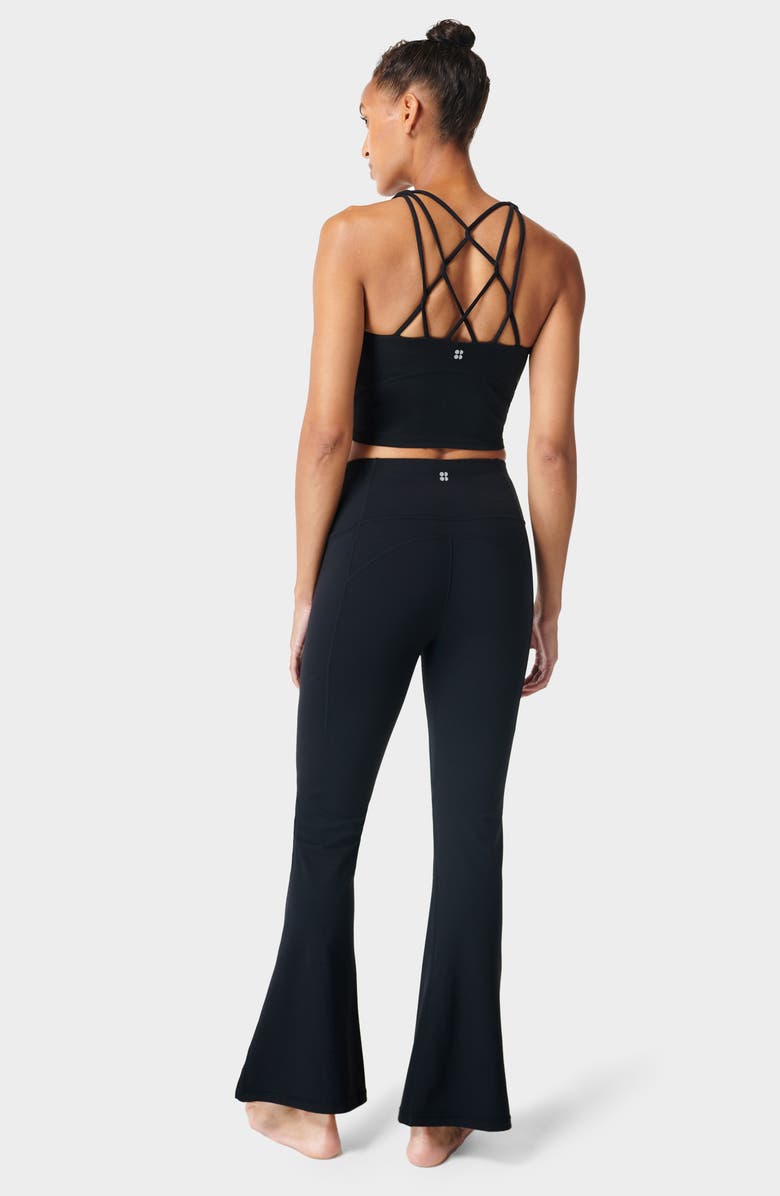 Sweaty Betty Split Hem Flare Pants, Alternate, color, 