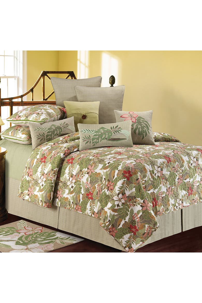St. Croix Cotton Euro Sham 26" x 26", Alternate, color, Green