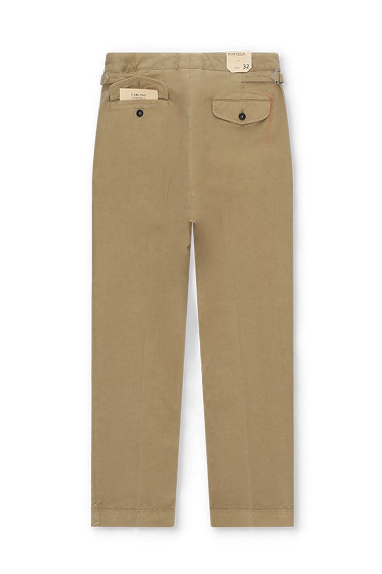 Oklahoma Cotton Pleated Trousers, Alternate, color, BEIGE