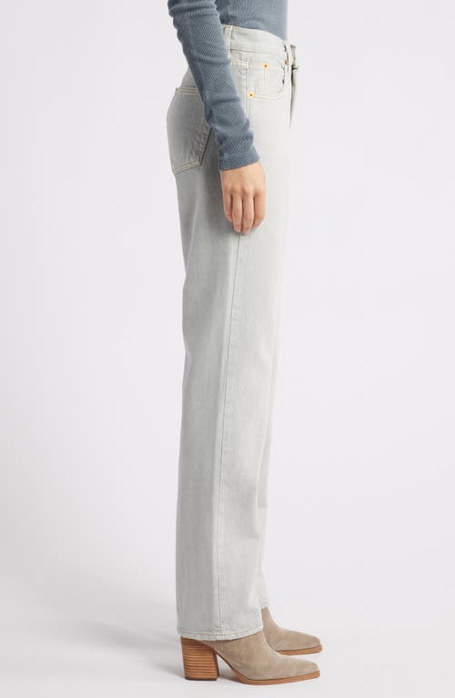 Slvrlake Sophie Rigid Mid-rise Long Straight-leg Jeans In Agate Grey