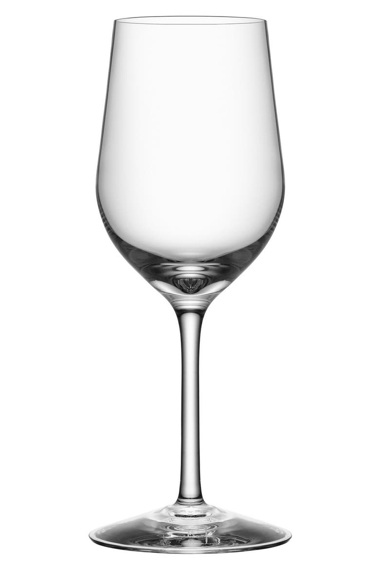 Morberg Collection Set of 4 Crystal White Wine Glasses, Main, color, CLEAR