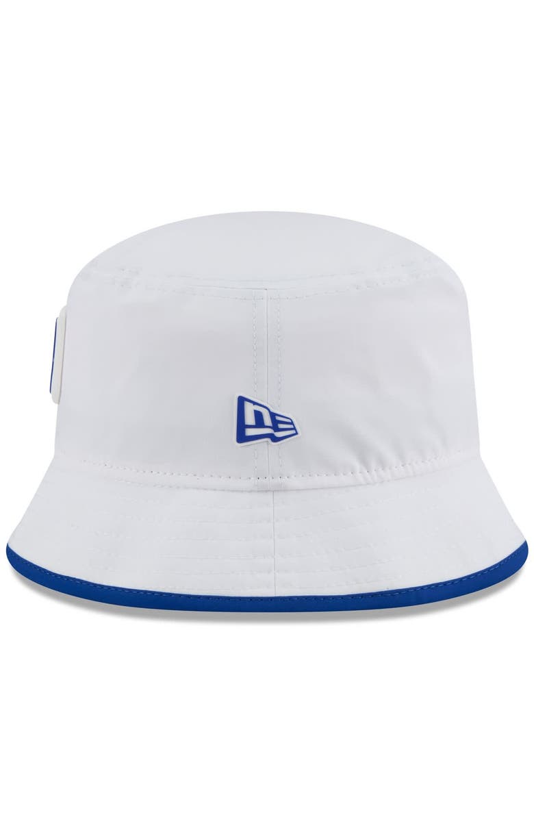 New Era Men's New Era White New York Giants 2025 NFL Training Camp Stretch Bucket Hat, Alternate, color, White