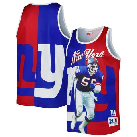 Men's Mitchell & Ness Lawrence Taylor Royal/Red New York Giants Retired Player Graphic Tank Top