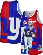Mitchell & Ness Men's Mitchell & Ness Lawrence Taylor Royal/Red New York Giants Retired Player Graphic Tank Top