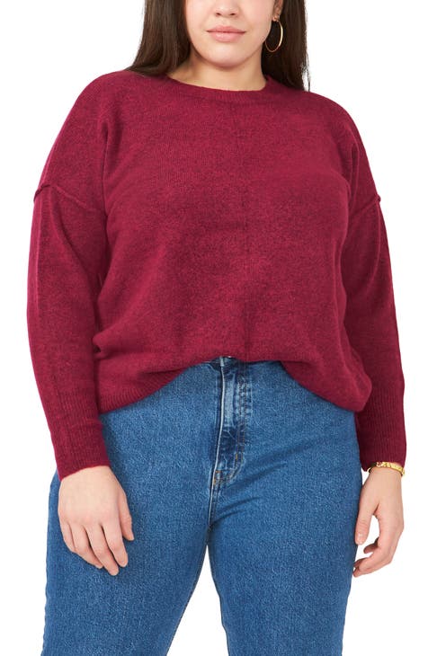 Women s Burgundy Plus Size Sweaters Nordstrom