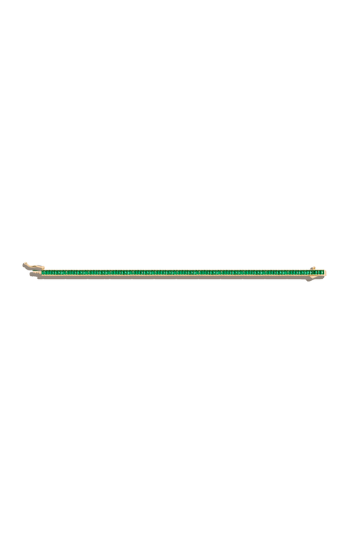 Aurate New York Lab Grown Emerald Baguette Tennis Bracelet In Green