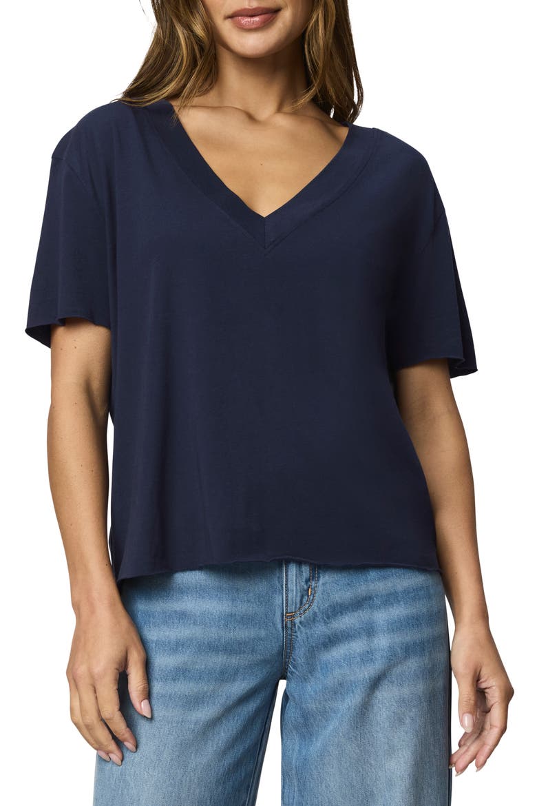 Kacey V-Neck T-Shirt, Main, color, NAVY