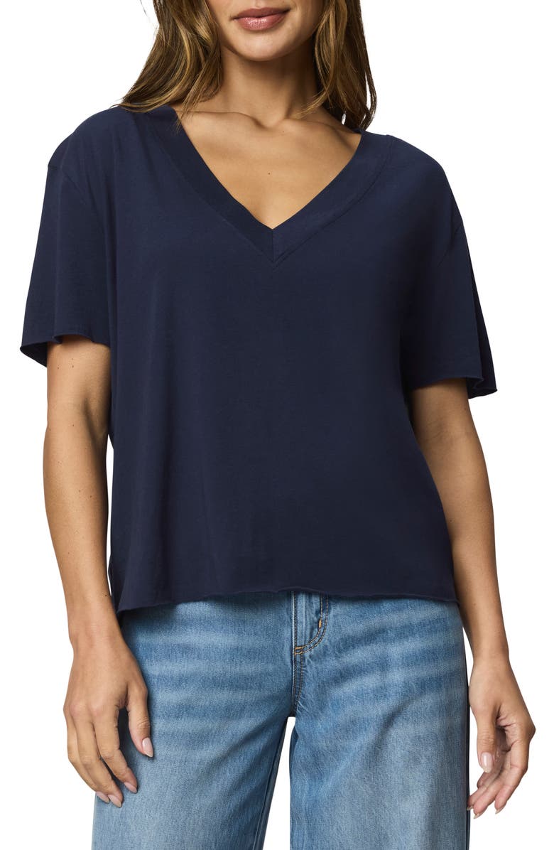 Splendid Kacey V-Neck T-Shirt, Main, color, Navy
