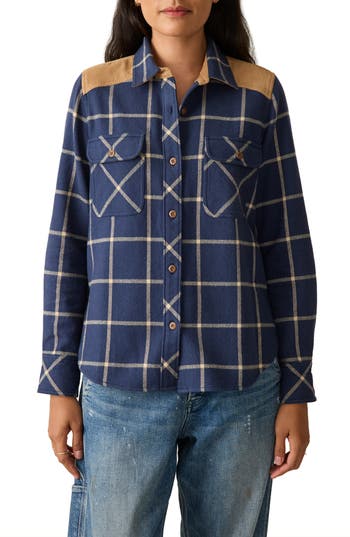 Faherty Daly Plaid Cotton Flannel Shirt In Multi
