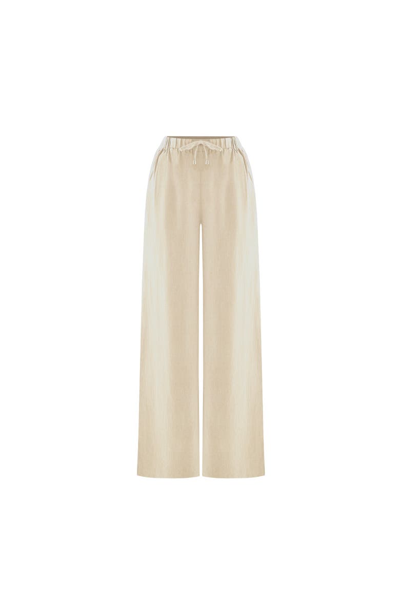 Monlicia Ciel 100% Linen Wide, Main, color, Stone