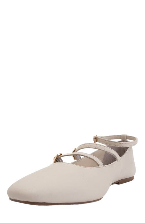 Forever & Always Shoes Serena Leather Mary Jane Flats In Multi