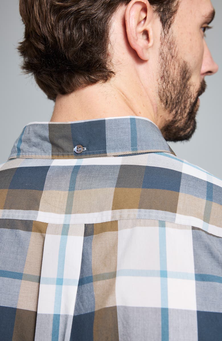 Billy Reid Tuscumbia Bold Plaid Button-Down Shirt, Alternate, color, Blue Multi