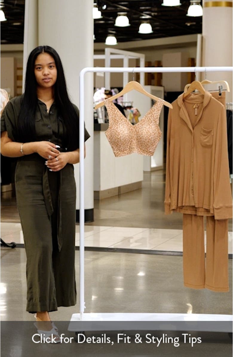 Soft Stretch Padded V-Neck Bra, sales video thumbnail