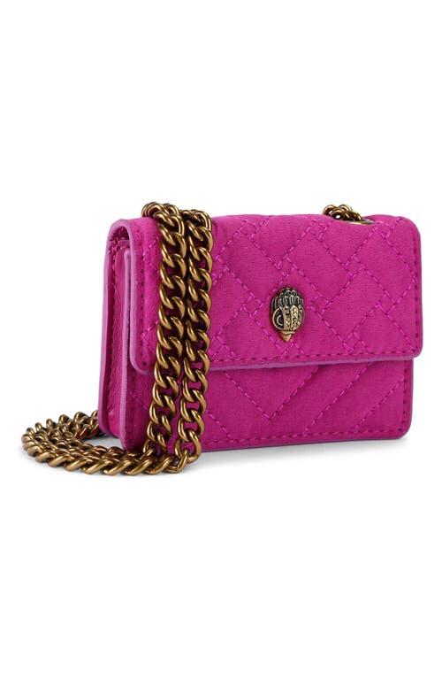 Kurt Geiger London Micro Kensington Quilted Convertible Crossbody Bag In Pink