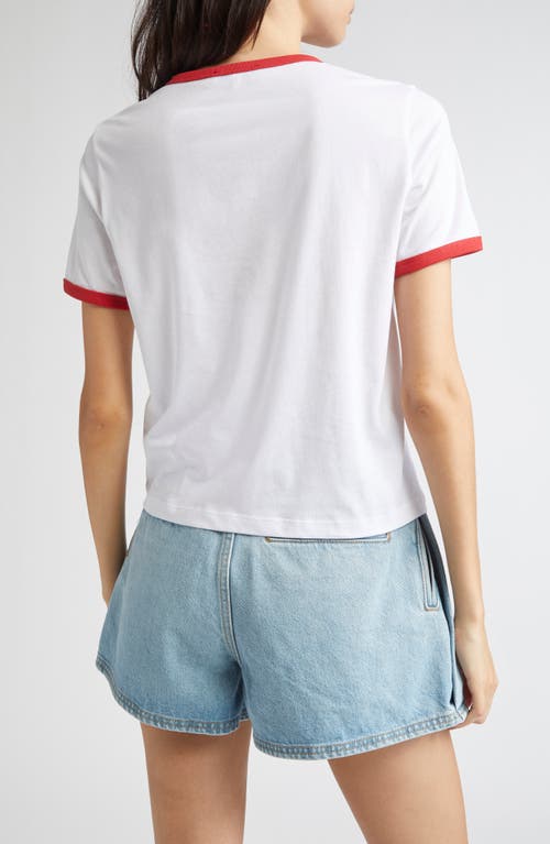 Sporty And Rich Sporty & Rich Vendome Graphic Ringer T-shirt In Multi
