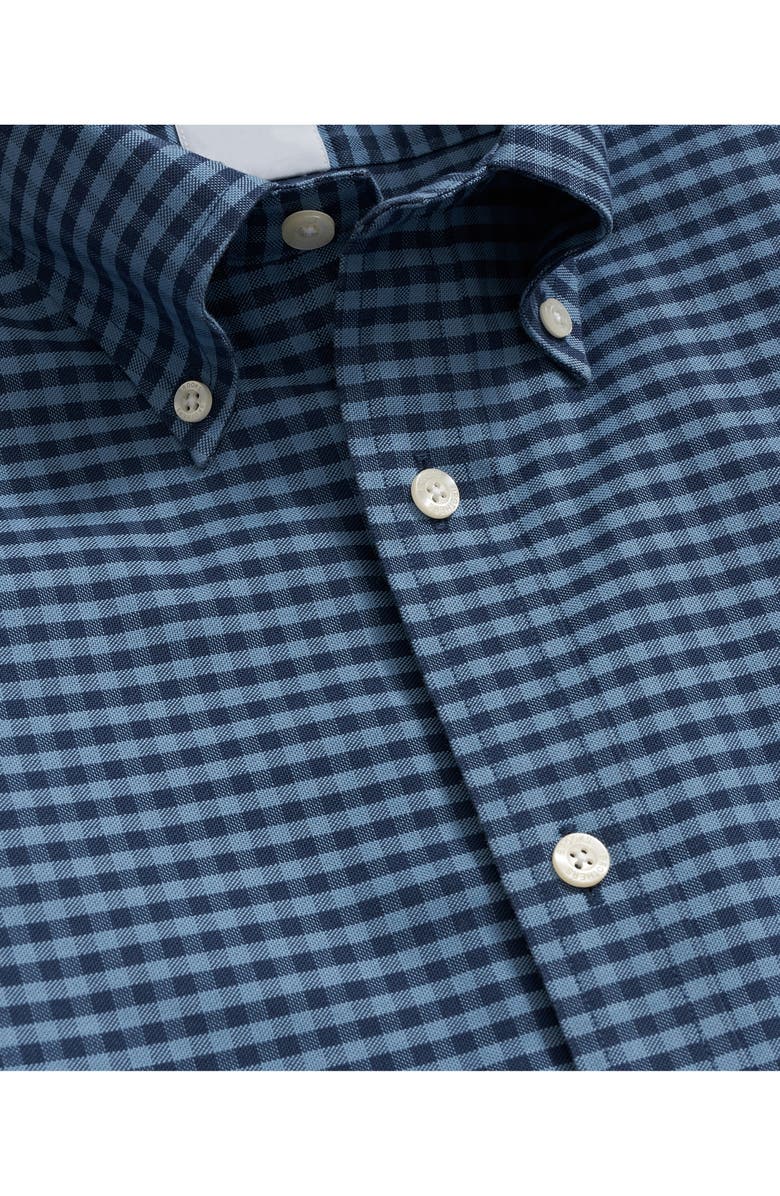 Brooks Brothers Gingham Check Wrinkle Resistant Stretch Cotton Button-Down Shirt, Alternate, color, Bluesging